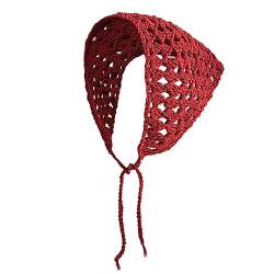 Gestricktes Stirnband Für Frauen Stretch Turban Einfarbig Gehäkelt Ethnische Krawatte Kopfwickel Stirnband Aus Baumwolle Kopftuch von WATERBELINE
