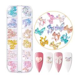 Gummibärchen Nagel Niedliche Harz 3D Bär Für Schmetterling Für Nageldesigns Und Nail Art Decorat Nagelaufkleber von WATERBELINE