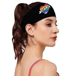 Regenbogen Sport Stirnband Mit Elastischem Haargummi Haushalt Für Laufen Und Yoga Mehrzweck Zubehör Haar Accessoire von WATERBELINE