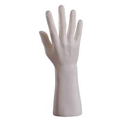 WATERBELINE Simulation Männer Hand Modell Hand Halterung Männliche Uhr Schmuck Handschuh Display Hand Modell Haut Farbe Weiß Schwarz Männliche Mannequin Hand von WATERBELINE
