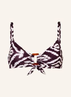 Watercult Bustier-Bikini-Top Makro Notion lila von WATERCULT