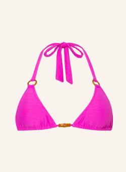 Watercult Triangel-Bikini-Top Bamboo Solids pink von WATERCULT