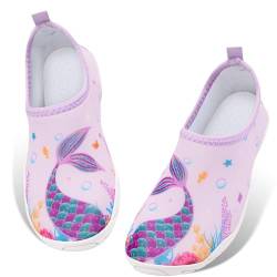 WAWSAM Kinder Strandschuhe Mädchen Schwimmschuhe Aqua Schuhe Badeschuhe Wasserschuhe Trocknend Aquaschuhe Barfußschuhe rutschfeste Surfschuhe Kleinkind Schwimmbad für Beach Pool von WAWSAM