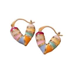 Liebes-Ohrringe, süße Mini-Herz-Ohrringe für Damen, eleganter Schmuck, Modegeschenke, Partys von WAXCMXYH