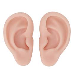 Fake Ear 1 Paar Silikon-Ohrmodell, Weiches, Flexibles Simulations-Ohrmodell für Ohrringe, Display, Ohrpiercing-Übung (2) von WBTY