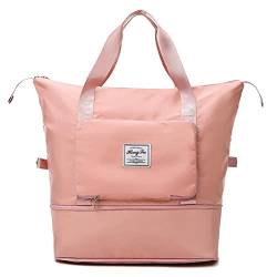 WBTY Faltbare Reisetasche Gepäck mit Großer Kapazität Nass- und Trockentrennung Handgepäck Reisetasche Schulter Einkaufstasche Sporttaschen (F) von WBTY