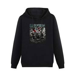 WEIDU Hoodies Dimmu Borgir Band Retro Long Sleeve Sweatshirts Black XXL von WEIDU