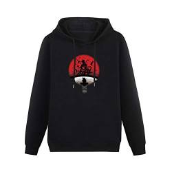 WEIDU Hoodies Uchiha Clan Symbol Mashup with Itachi Mangekyou Sharingan Sasuke Uchiha Long Sleeve Sweatshirts Black L von WEIDU