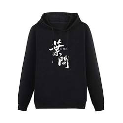 WEIDU Hoodies Wing Chun Grandmaster Yip Man Ip Man Logo Long Sleeve Sweatshirts Black XL von WEIDU