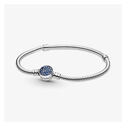 WEISSBIGR 925 Sterling Silber Eimer Schnalle Herz Armband Damenschmuck (Edelsteinfarbe: 087, Länge: 17 cm) (19 cm 43) von WEISSBIGR