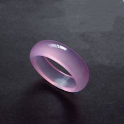 WEISSBIGR Natürlicher handgeschnitzter Chalcedon-Jade-Ring, Modeschmuck, Jade-Jade-Ringe in (Edelsteinfarbe: 4, Ringgröße: 16) (19 4) von WEISSBIGR