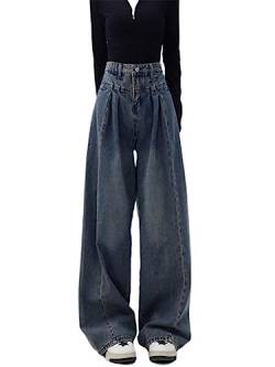 WEITING 2023 Neue Sommer Koreanische Mode Y2k Jeans Frauen Hohe Taille Blau Denim Hosen Streetwear 2000er Jahre Lange Hosen 90er Jahre Vintage Flut von WEITING