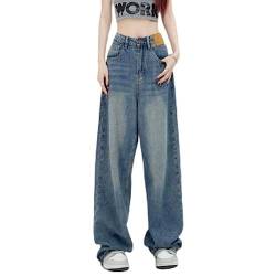 WEITING Frühling Schwarz Gerade Jeans Frauen Oversize Oversize XHigh Taille Breite Bein Denim Hosen Weibliche Lose Wischen Jean Hosen Y2K von WEITING