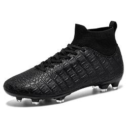 Herren Fußballschuhe High Top Spike Schuhe Jugend Atmungsaktive Fußballschuhe Outdoor Turf Kick Sportschuhe Professionelle Athletische Schuhe Verschleißfeste Trainingsschuhe Athletische Schuhe von WEJIESS