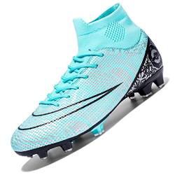 WEJIESS Fußballschuhe Herren Fußballschuhe Professionelle Spikes Jugend Fußballspiel Schuhe Fußballschuhe Schnürsenkel Training Sportschuhe von WEJIESS