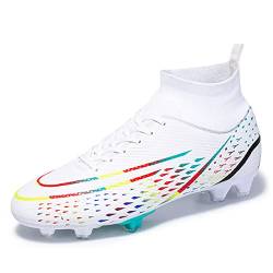 WEJIESS Fußballschuhe Herren Fußballschuhe Professionelle Spikes Jugend Fußballspiel Schuhe Fußballschuhe Schnürsenkel Training Sportschuhe von WEJIESS