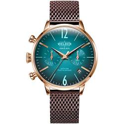 WELDER Moody Damen-Armbanduhr Analog Quarz mit Edelstahl-Armband WWRC610 von WELDER
