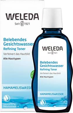 WELEDA Bio Belebendes Gesichtswasser, erfrischendes Naturkosmetik Tonikum gegen unreine Haut und zur Verfeinerung des Hautbildes, Gesichtsreinigung für jeden Hauttyp geeignet (1 x 100 ml) von WELEDA
