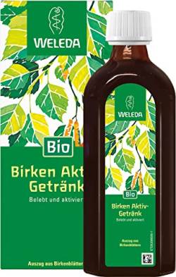 WELEDA Bio Birken Aktiv-Getränk, Belebendes Birkenwasser zum Trinken, ohne Zucker für Diabetiker geeignet, mit Bio-Zitronensaft (1 x 250 ml) von WELEDA