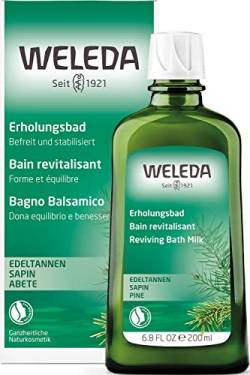 WELEDA Bio Edeltannen Erholungsbad, Naturkosmetik Bio Bade Essenz mit ätherischen Ölen von Fichten und Edeltannen zur Entspannung und Pflege, Badezusatz für innere Kraft (1 x 200 ml) von WELEDA