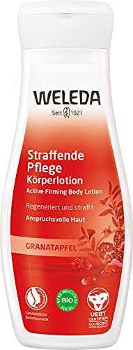 WELEDA Bio Granatapfel Bodylotion - Naturkosmetik Körperpflege Lotion mit Sheabutter & Granatapfelsamenöl strafft die Haut. Natürliche Körperlotion zur Pflege von anspruchsvoller Haut (vegan, 200ml) von WELEDA