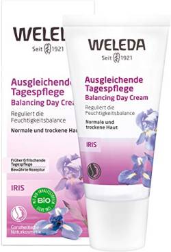 WELEDA Bio Iris Ausgleichende Tagespflege, reichhaltige Naturkosmetik Feuchtigkeitspflege zur intensiven Pflege von trockener Haut, Creme zum Schutz vor Umwelteinflüssen (1 x 30 ml) von WELEDA