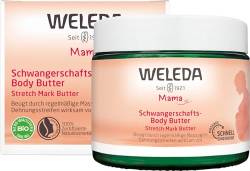 WELEDA Bio Mama Schwangerschaft Body Butter – vegane Naturkosmetik Babybauch Massage Körperbutter zur Dehnungsstreifen Vorbeugung. Hautpflege Körpercreme mit Sheabutter & Kakaobutter (1x 150ml) von WELEDA