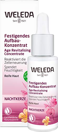 WELEDA Bio Nachtkerze Festigendes Aufbau-Konzentrat - strukturierendes Naturkosmetik Feuchtigkeits Serum, reaktiviert die Zellerneuerung, Intensiv-Pflege zur Minderung von Falten (1 x 30 ml) von WELEDA