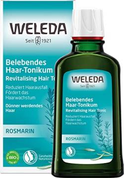 WELEDA Bio Rosmarin Haartonikum - Naturkosmetik Haarwasser Tonikum mit Rosmarinöl vermeidet Haarausfall & fördert das Haarwachstum. Haarpflege für kräftiges Haar & gesunde Kopfhaut (vegan / 100ml) von WELEDA