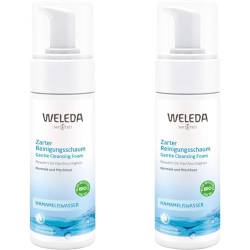 WELEDA Bio Zarter Reinigungsschaum, Naturkosmetik Gesichtsreinigung zur porentiefen Reinigung für normale und Mischhaut, Pflegeschaum gegen unreine Haut im Gesicht (1 x 150 ml) (Packung mit 2) von WELEDA
