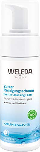 WELEDA Bio Zarter Reinigungsschaum, Naturkosmetik Gesichtsreinigung zur porentiefen Reinigung für normale und Mischhaut, Pflegeschaum gegen unreine Haut im Gesicht (1 x 150 ml) von WELEDA
