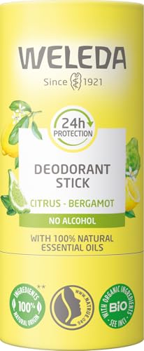 WELEDA - Deostick Citrus Bergamot – Wirksamkeit 24 Stunden – Vegan* – Natrue** – Stick 50 g von WELEDA