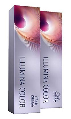 Wella 2x Illumina Color 5/43 Hellbraun Rot Gold 60 Ml von WELLA