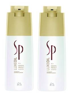 Wella 2x SP System Professional Care Luxe Oil Keratin Protect Shampoo 1000 Ml von WELLA