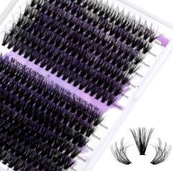 Einzeln Wimpern Individuelle Wimpern 3D Effekt 40P/50P DIY Cluster Wimpern D Curl Mix 16-20mm Flauschig Einzelclusterwimpern Wimpernbüschel für Wimpernverlängerung zu Hause(40P+50P-0.07-D-MIX16-20) von WENDY LASHES
