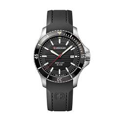 WENGER Herren Seaforce - Swiss Made Analog Quarz Edelstahl/Gummi Uhr 01.0641.117 von WENGER