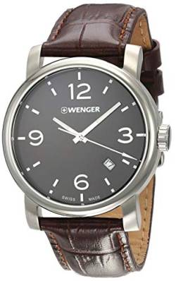 WENGER HerrenArmbanduhr Analog Quarz Leder 01.1041.128 von WENGER