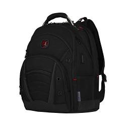 WENGER Synergy Deluxe Laptop-Rucksack mit Tabletfach, Notebook 14 bis 16 Zoll, Tablet bis 10 Zoll, Organizer, 16 l, Damen Herren, Büro Business-Reisen Uni, Schwarz, 606491 von WENGER