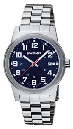 Wenger HerrenArmbanduhr Analog Quarz Edelstahl 01.0441.139 von WENGER