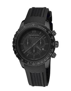 Wenger Unisex Analog Quarz Uhr mit Silikon Armband 01.0853.111 von WENGER