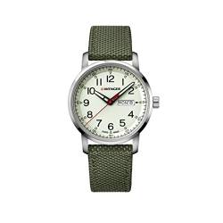 Wenger Unisex Erwachsene Analog Quarz Uhr mit Nylon Armband 01.1541.110 von WENGER