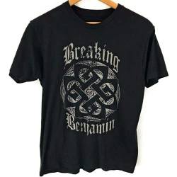 Breaking Benjamin Tulex Black Graphic Short Sleeve T-Shirt Tee Shirt, Medium M L von WENROU