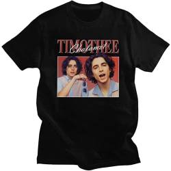 Vintage Timothee Chalamet T Shirt Men Retro 90s 100% Cotton TV T-Shirt Short Sleeves TV Fan Tshirt Merch Tee Fitted Apparel Gift L von WENROU