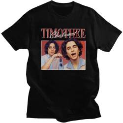 Vintage Timothee Chalamet T Shirt Men Retro 90s 100% Cotton TV T-Shirt Short Sleeves TV Fan Tshirt Merch Tee Fitted Apparel Gift S von WENROU