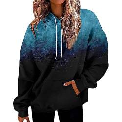 Hoodie Damen Sweatshirt Jacke Damen Mit Kapuze Pullover Couple Hoodie Pulli Langarmshirt Freizeit Sport Fitness Outdoor Casual Style Pullover Elegant Strickjacken FüR Damen Mit Kapuze Schwarz XL von WEOPLKIN