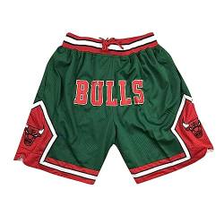 WEOPLKIN Basketball Shorts Herren NBA Shorts Basketball Shorts Jogginghose Basketball Shorts Baggy Sporthose Leichtgewicht Fans Shorts Atmungsaktive Shorts Herren Basketball Shorts Grün M von WEOPLKIN