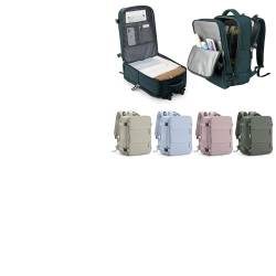 Handgepäck für Easyjet 45x36x20 Reiserucksack Damen Rucksack Männer Frauen Flugzeug Rucksack 40x20x25 für Ryanair,Wasserdichter Unter Sitzplatz Laptoptasche 15.6 Zoll Outdoor Tagesrucksack,Pk-blau L von WEPLAN