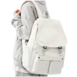 Schulrucksack Mädchen teenager Leichter Rucksack 14 Zoll Laptop,Rucksack Damen,Causal Travel Daypack Damen Herren, Rucksack Wasserdicht, College Schultasche für Reise, Weiss von WEPLAN