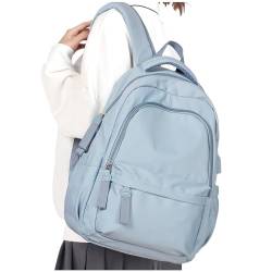 WEPLAN Rucksack Damen,15,6 Zoll Laptop Rucksack Schulrucksack Mädchen Teenager,Rucksack Schule für Mädchen Teenager Wasserdichter Schultasche Daypack für Reise Arbeit,HellBlau von WEPLAN