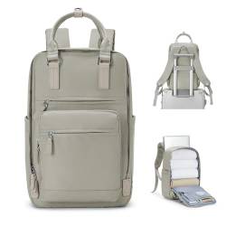 WEPLAN für Ryanair Handgepäck 40x20x25 Rucksack für Easyjet 45x36x20 Reiserucksack Handgepäck Flugzeug Carry-Ons Handgepäck Rucksack Laptop Rucksack mit Schuhfach Daypack,Graubraun von WEPLAN